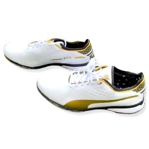 Puma x PTC PROADAPT Gold like New Men's Spiked Golf Shoes Size 12